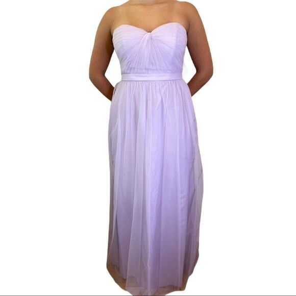 David's Bridal Dresses & Skirts - David’s Bridal strapless Chiffon bridesmaids dress